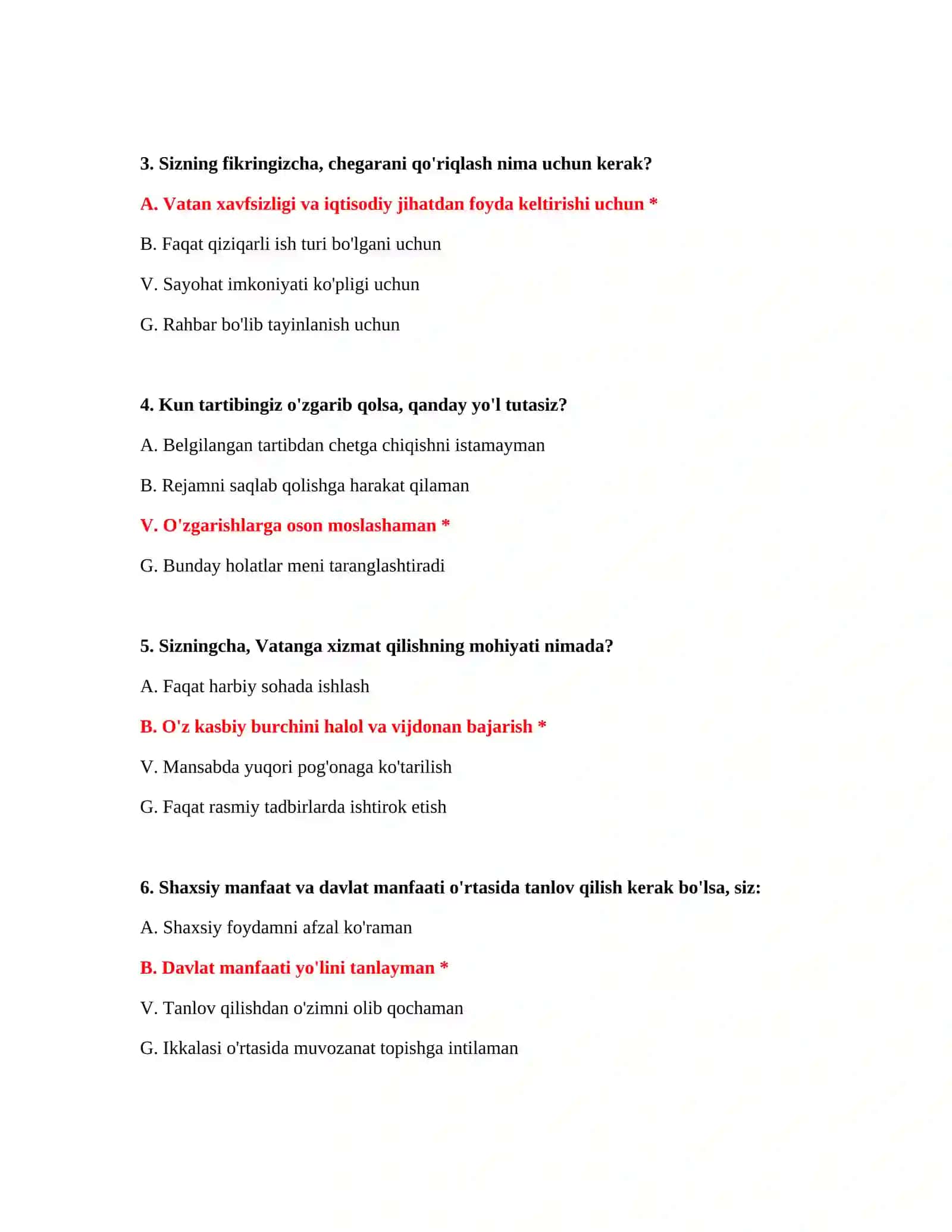 BOJXONA XIZMATI - ISHGA KIRUVCHILAR UCHUN PSIXOLOGIK SINOVLAR 3