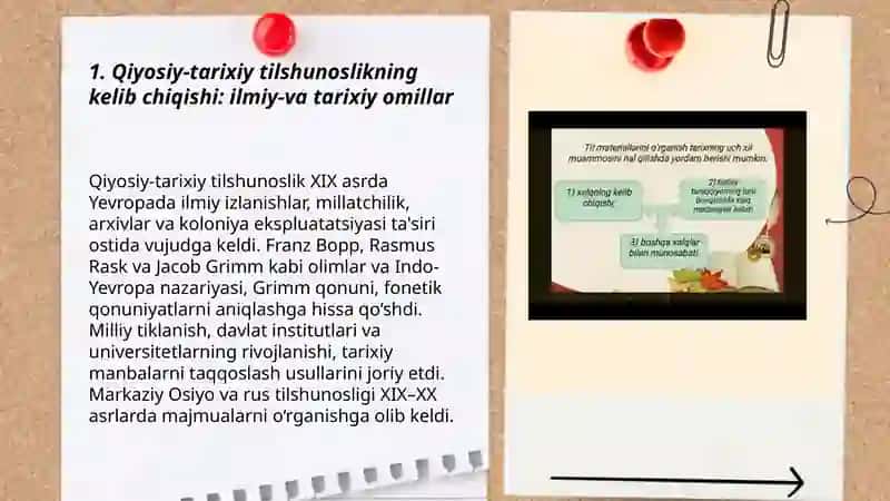 Qiyosiy-tarixiy tilshunoslikning vujudga kelishi va rivojlanishi 3