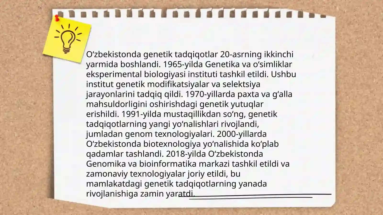Oʻzbekistonda genetik tadqiqotlar 3