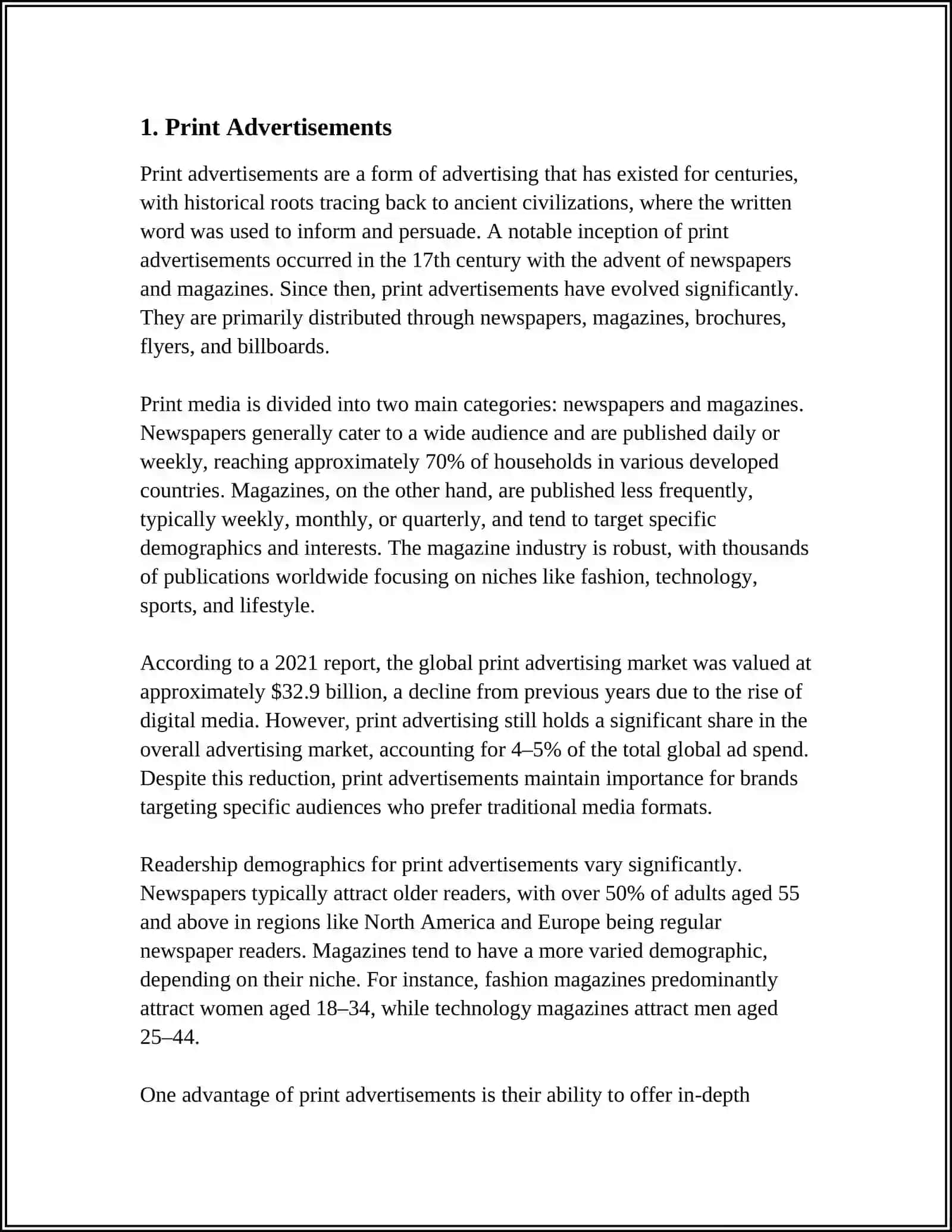 ADVERTISEMENT. TYPES OF ADVERTISEMENT. THE ROLE OF ADVERTISEMENTS IN OUR SOCIETY 3