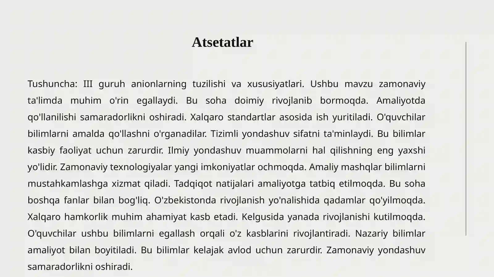 III GURUH ANIONLARI 3