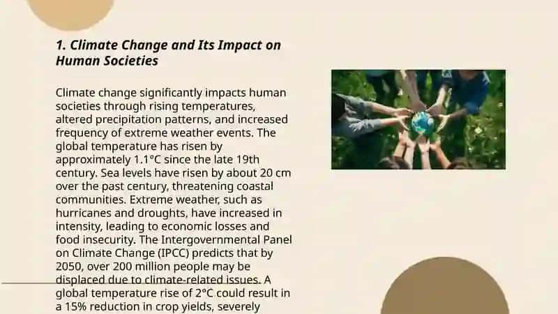 Climate Change and Its Impact on Human Societies 3
