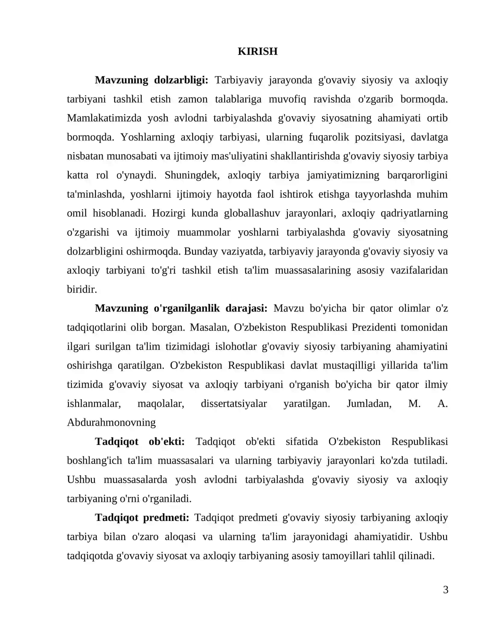 Tarbivaviy jarayonda g'ovaviy siyosiy, axloqiy tarbiyani tashkil etish 3