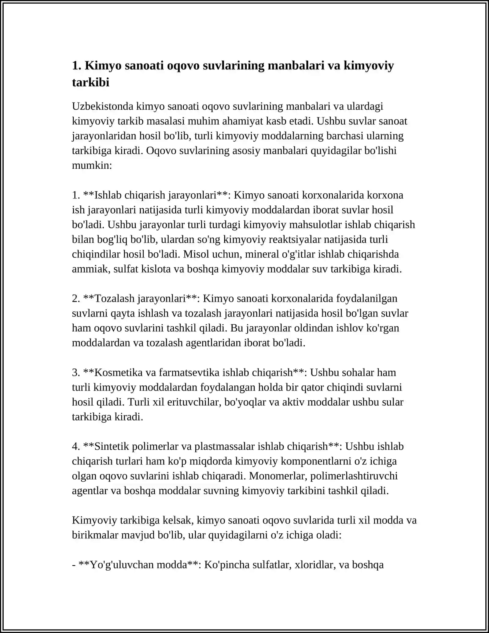 KIMYO SANOATI OQOVO SUVLARI 3