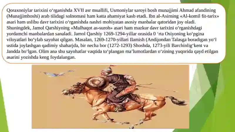 Qoraxoniylar sulolasi tarixiga oid manbalarni tahlili 3