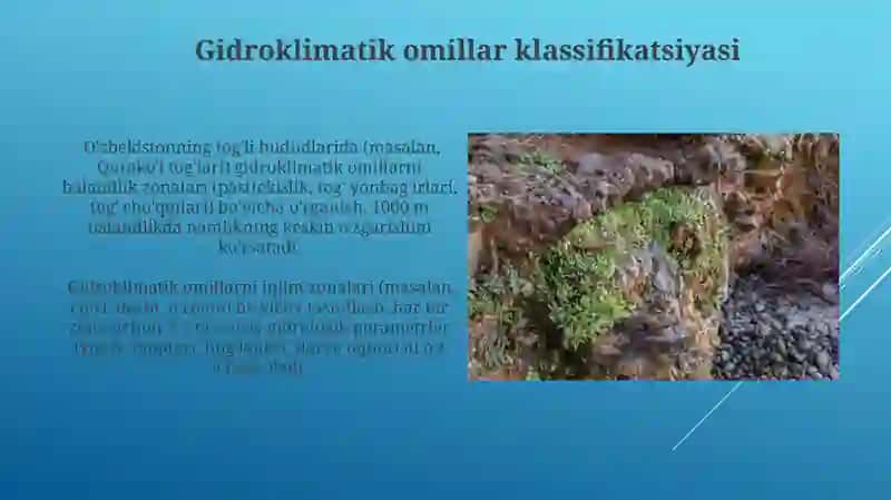 Gidroklimatik omillar klassifikatsiyasi 3