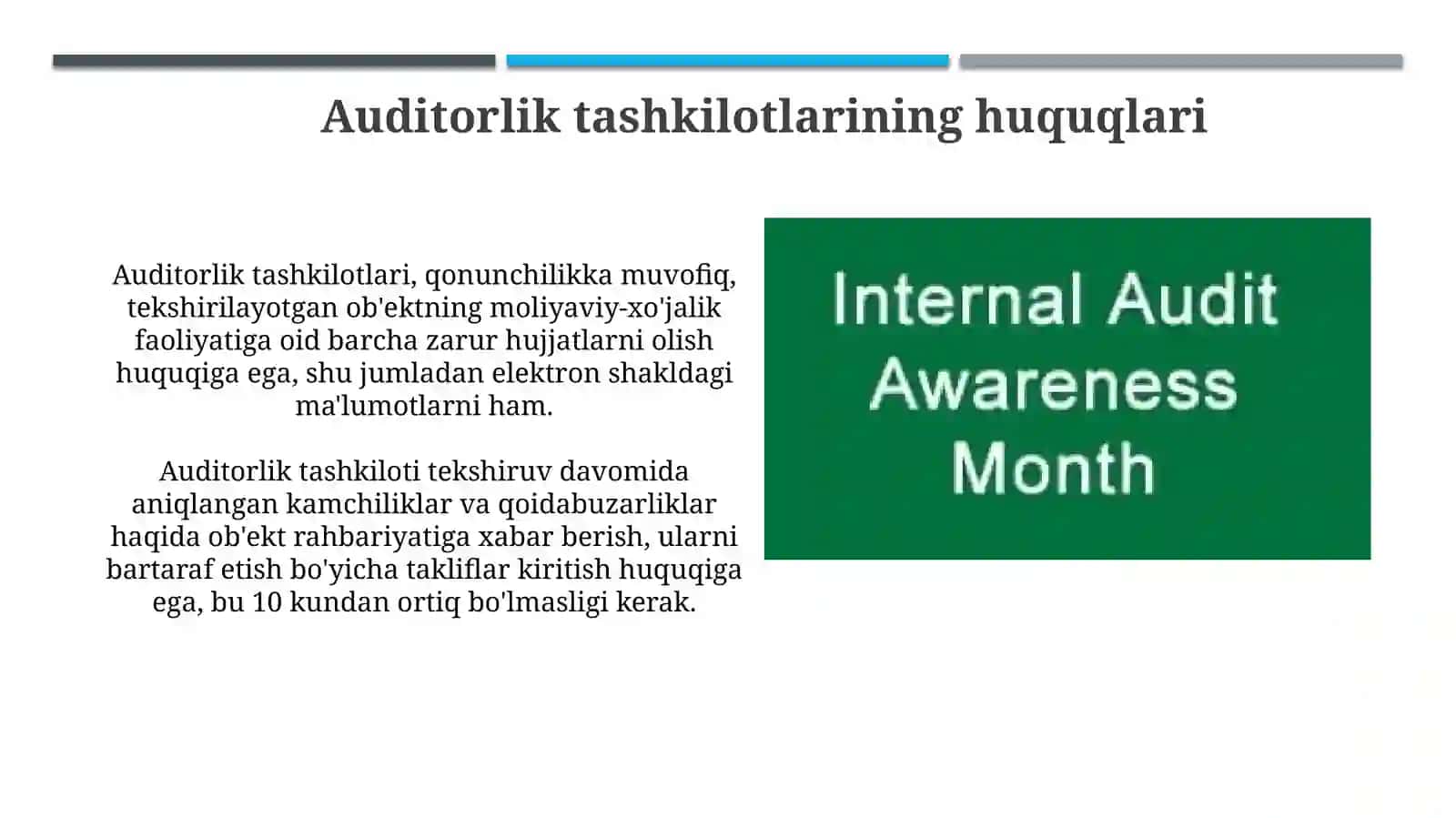 Auditorlik tashkilotlarining huquqlari 3