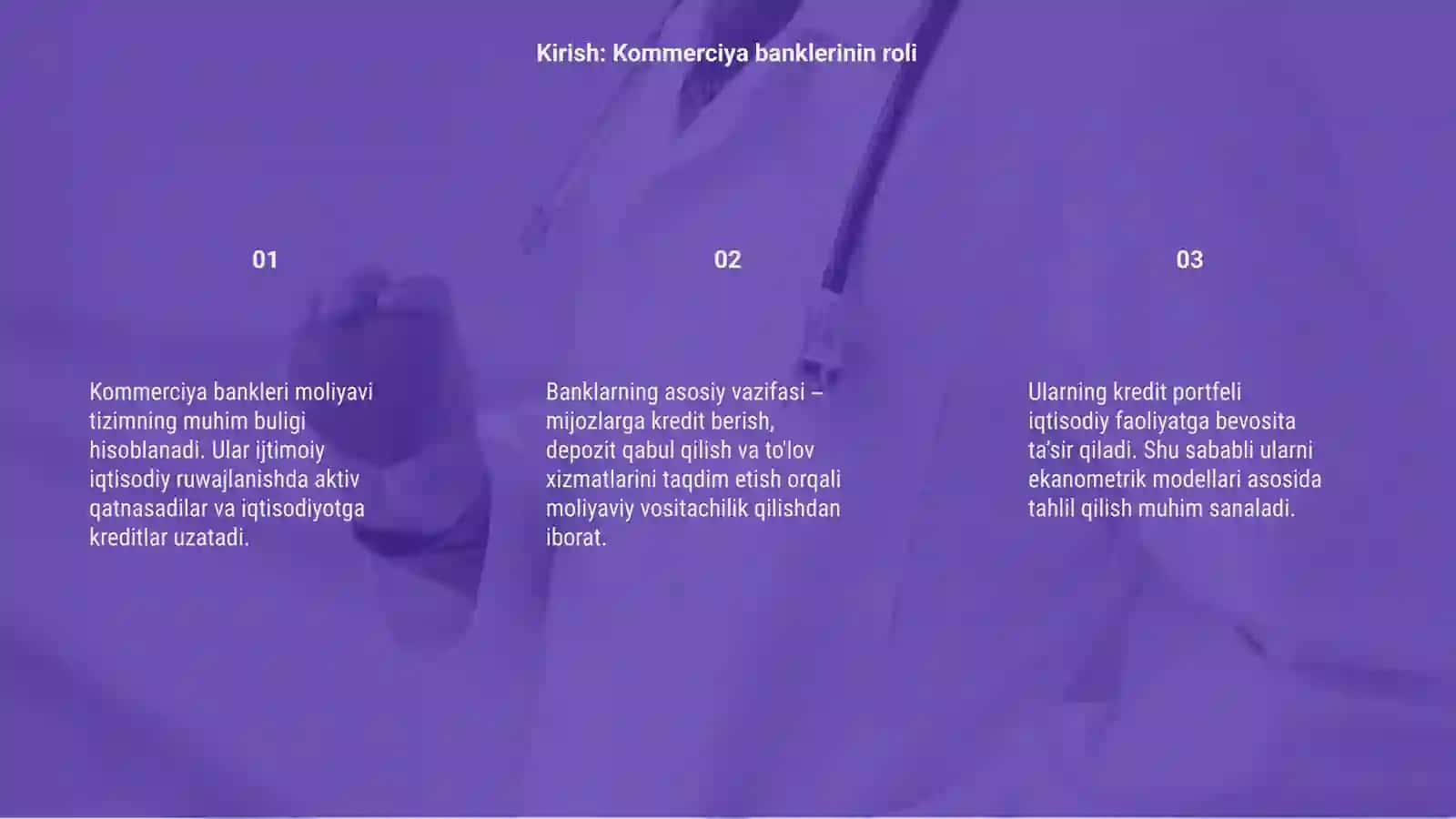 Ekanometrik modellestiriw 3