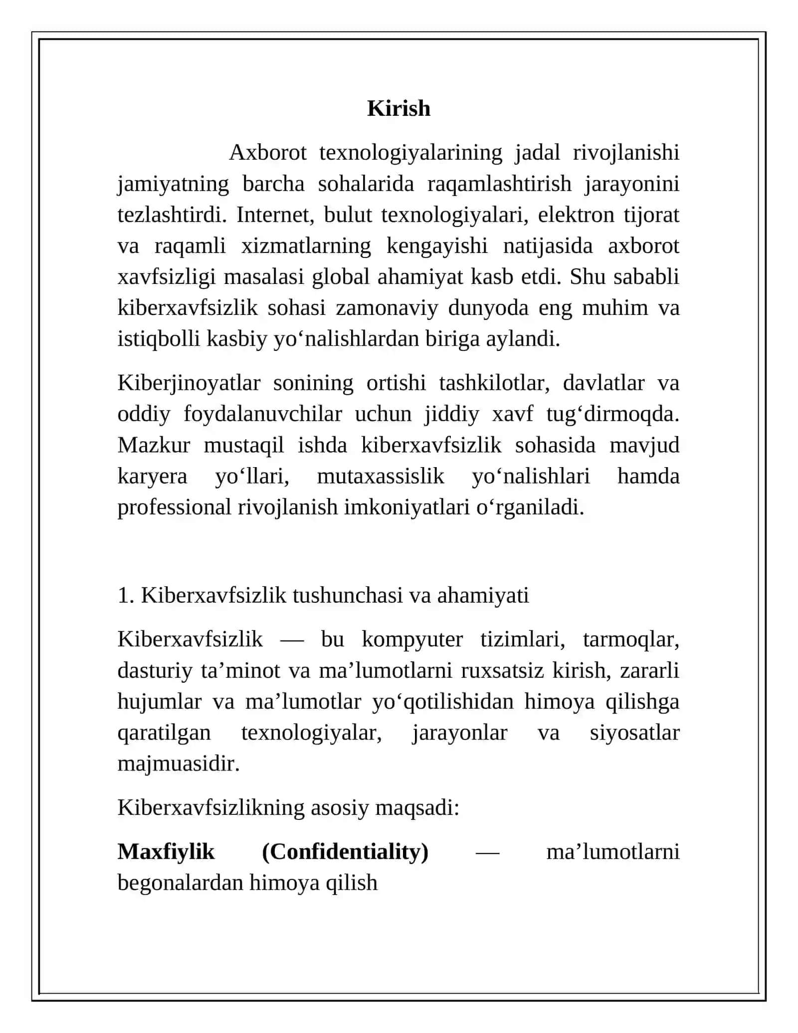 Kiberxavfsizlik sohasida karyera yollarini organish 3