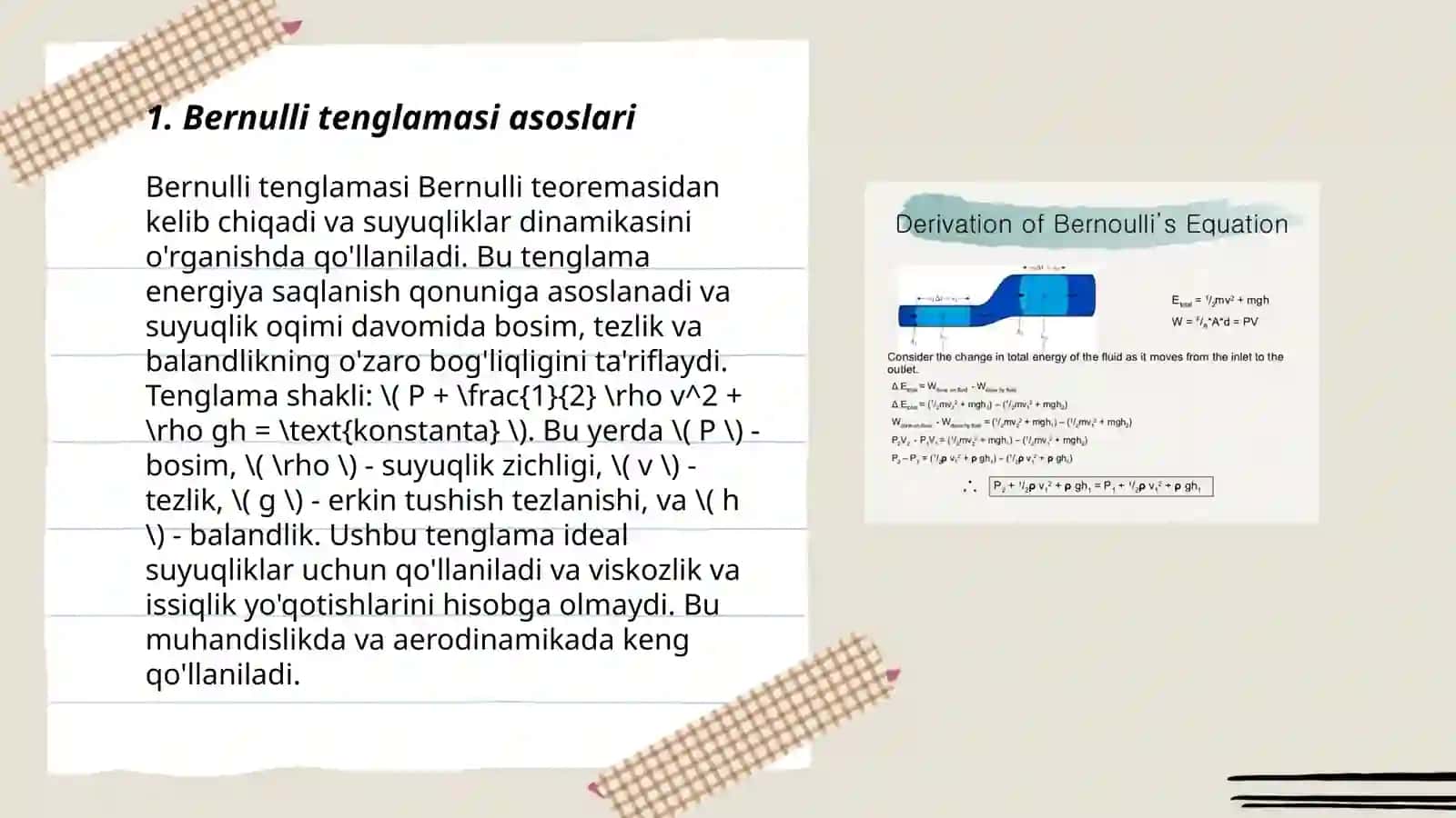 Bernulli diferensial tenglamasi va Nyuton sovush qonuni 3