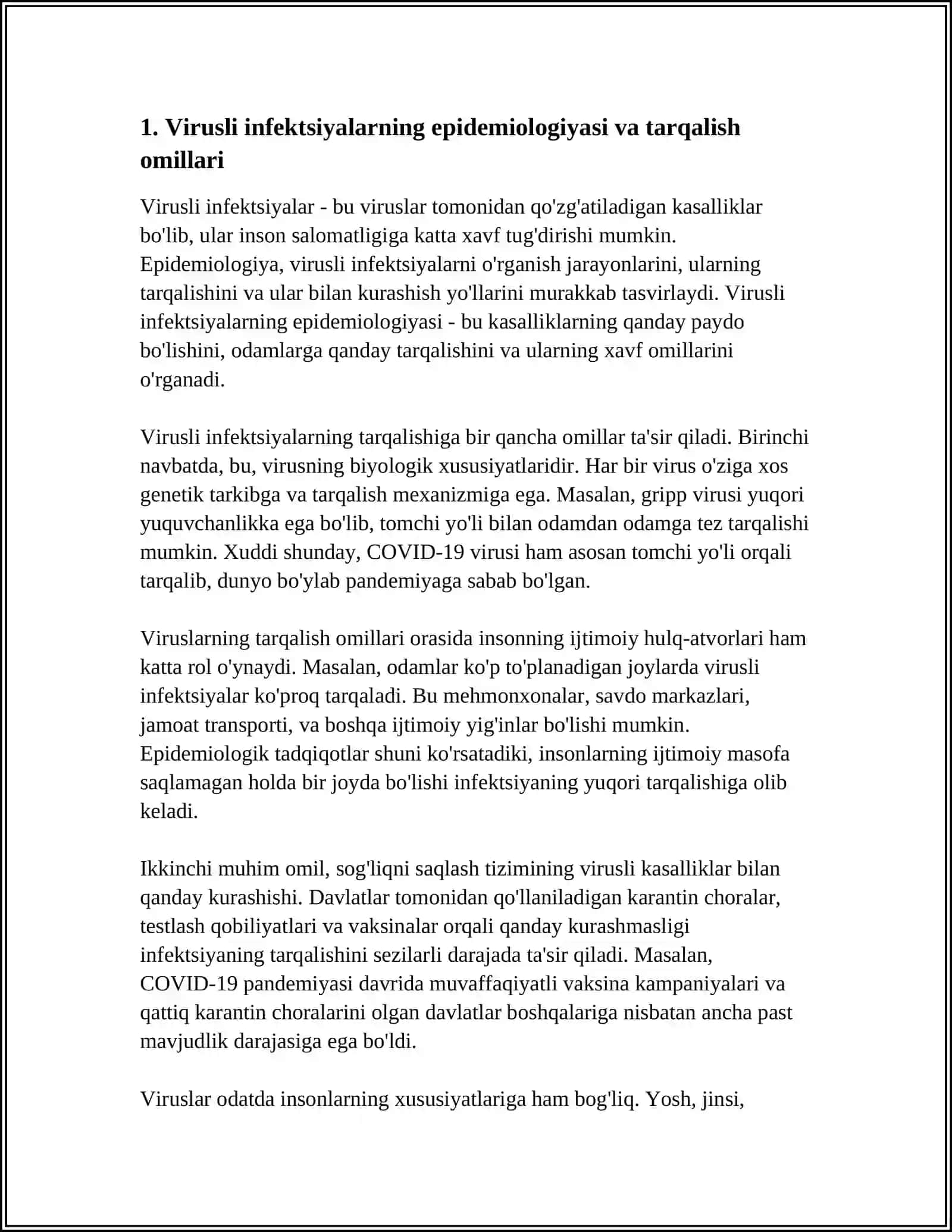 VIRUSLI INFEKSIYALARNING AVJ OLISHI VA BUGUNGI KUNDAGI HOLATI 3
