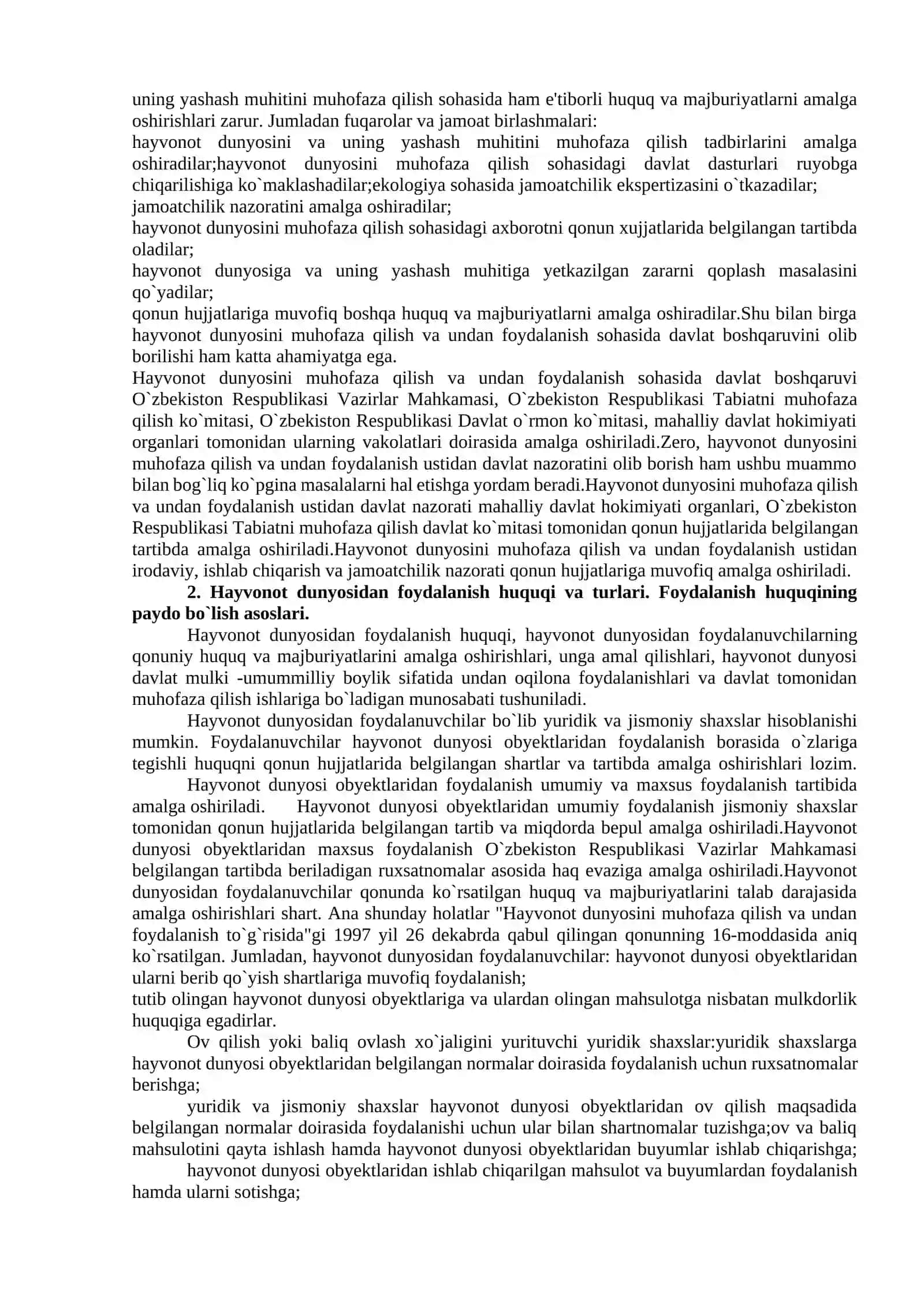 Tirik moddalarni muhofaza qilishning asosiy vazifalari 3