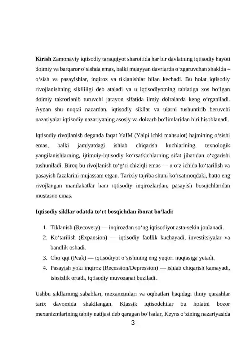 IQTISODIYOT NAZARIYASI FANIDAN 3