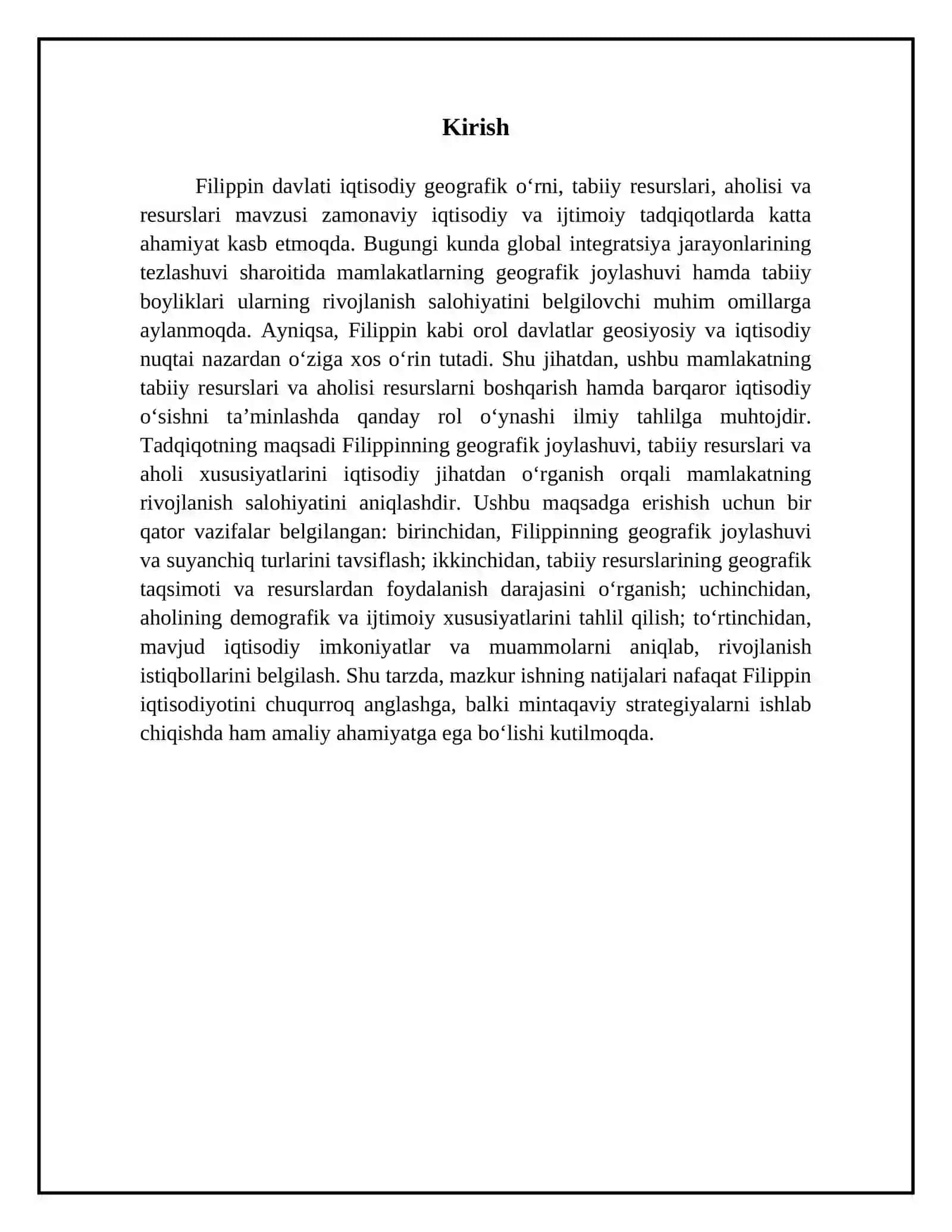 Filippin davlati iqtisodiy geografik ōrni tabiiy resurslari,aholisi va resurslari 3