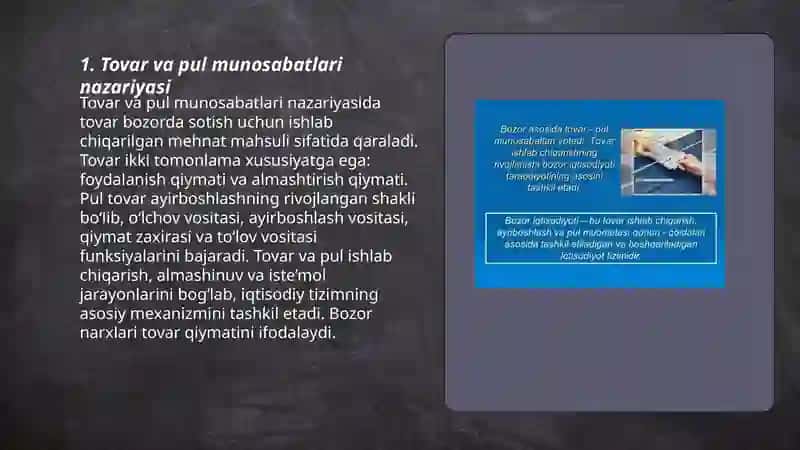 Tovar va pul munosabatlari 3