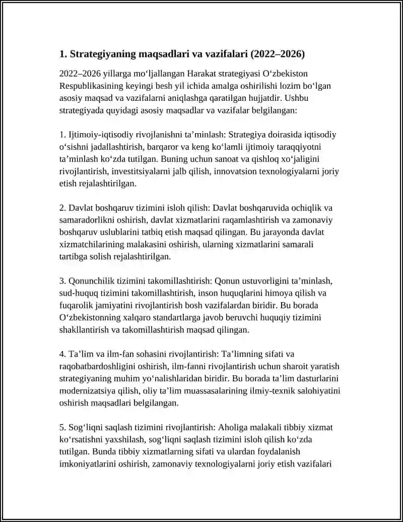 2022-2026 YILLARGA MOʻLJALLANGAN HARAKAT STRATEGIYADI HAQIDA MAʼLUMOT 3
