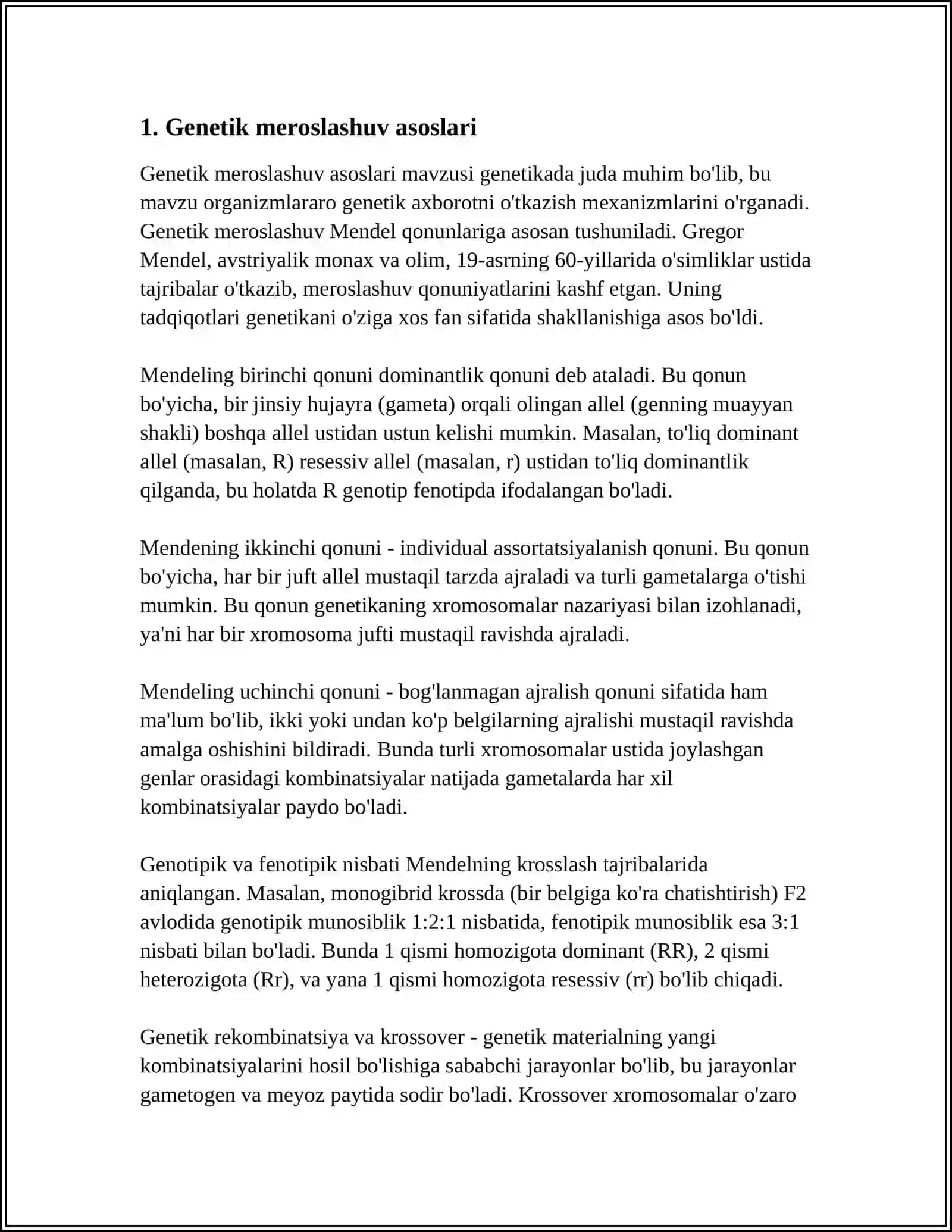 ODAM GENETIKASI 3