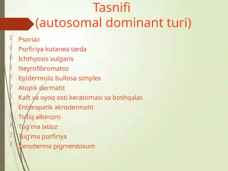 Genodermatozlar 3