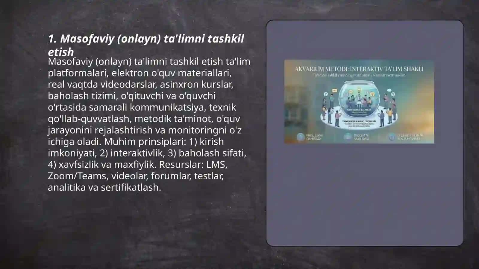 Masofaviy (onlayn) ta'limni tashkil etish 3