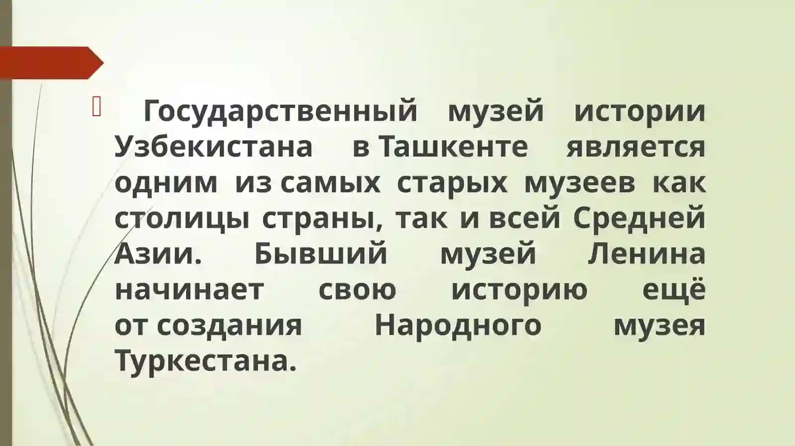 Государственный музей истории Узбекистана в Ташкенте 3