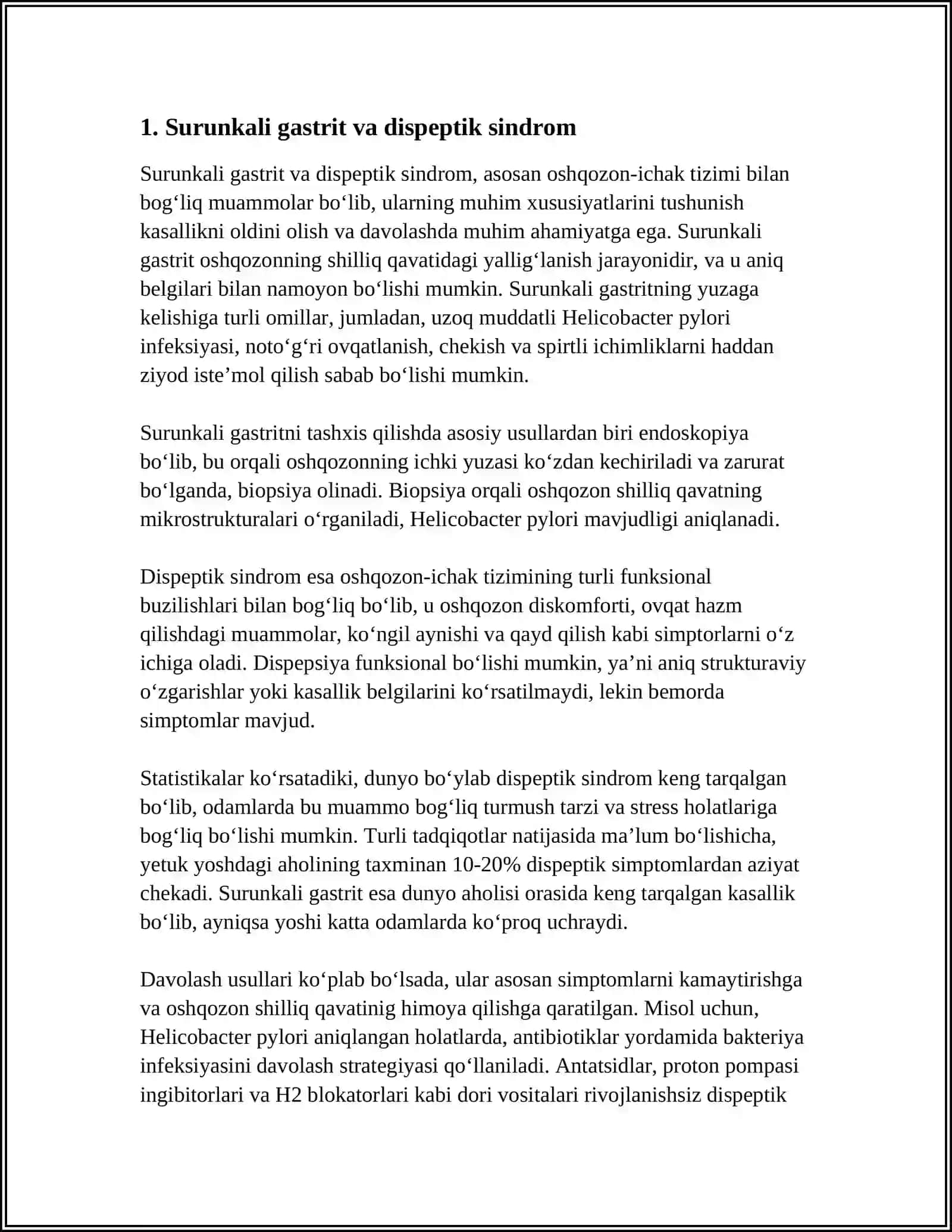 DISPEPTIK SINDROM BILA KECHADIGAN KASALLIKLAR 3