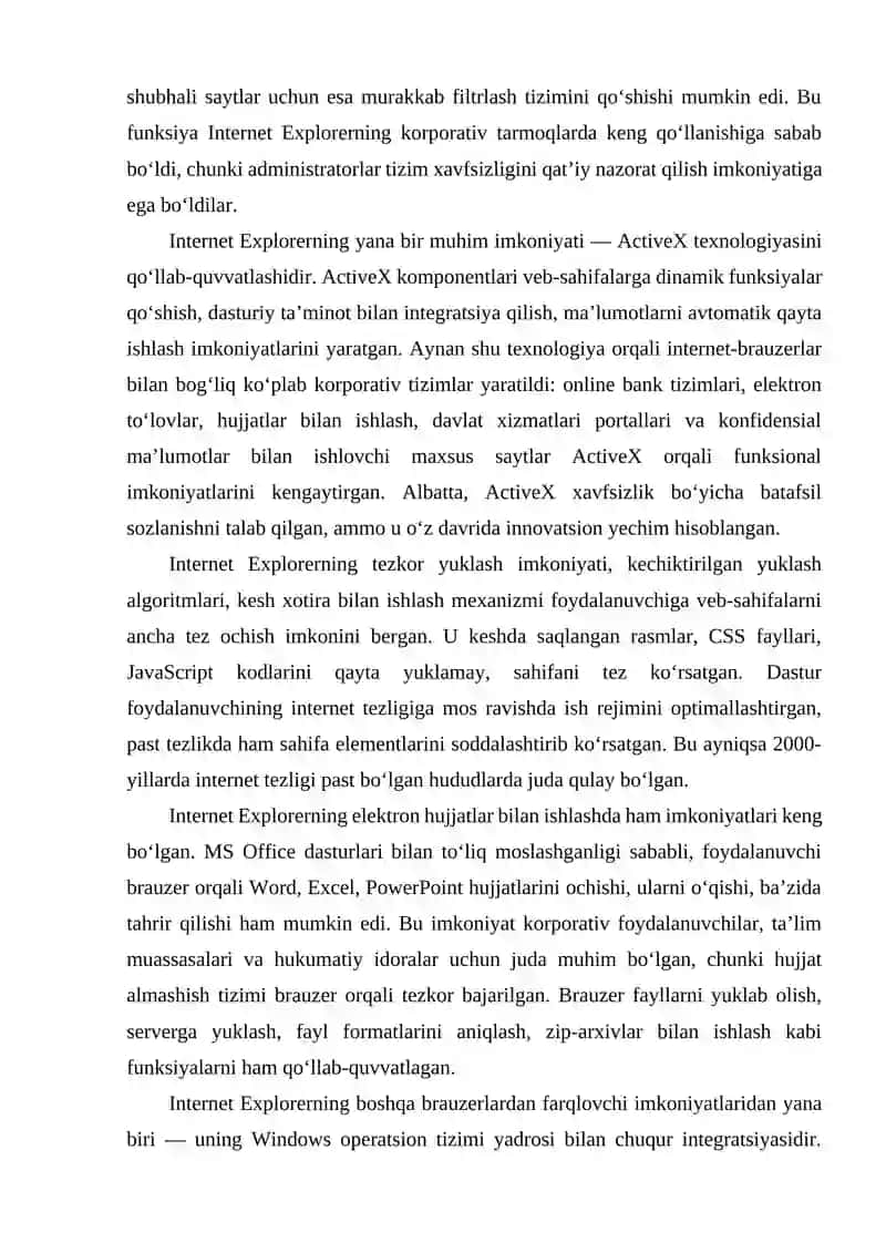 Internit ekesprorer dasturi imkoniyatlari opera dasturi imkoniyatlari Google Chrome imkoniyatlari elektron pochta imkoniyatlari 3