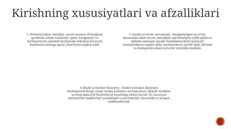 Microsoft Access Dasturi 3