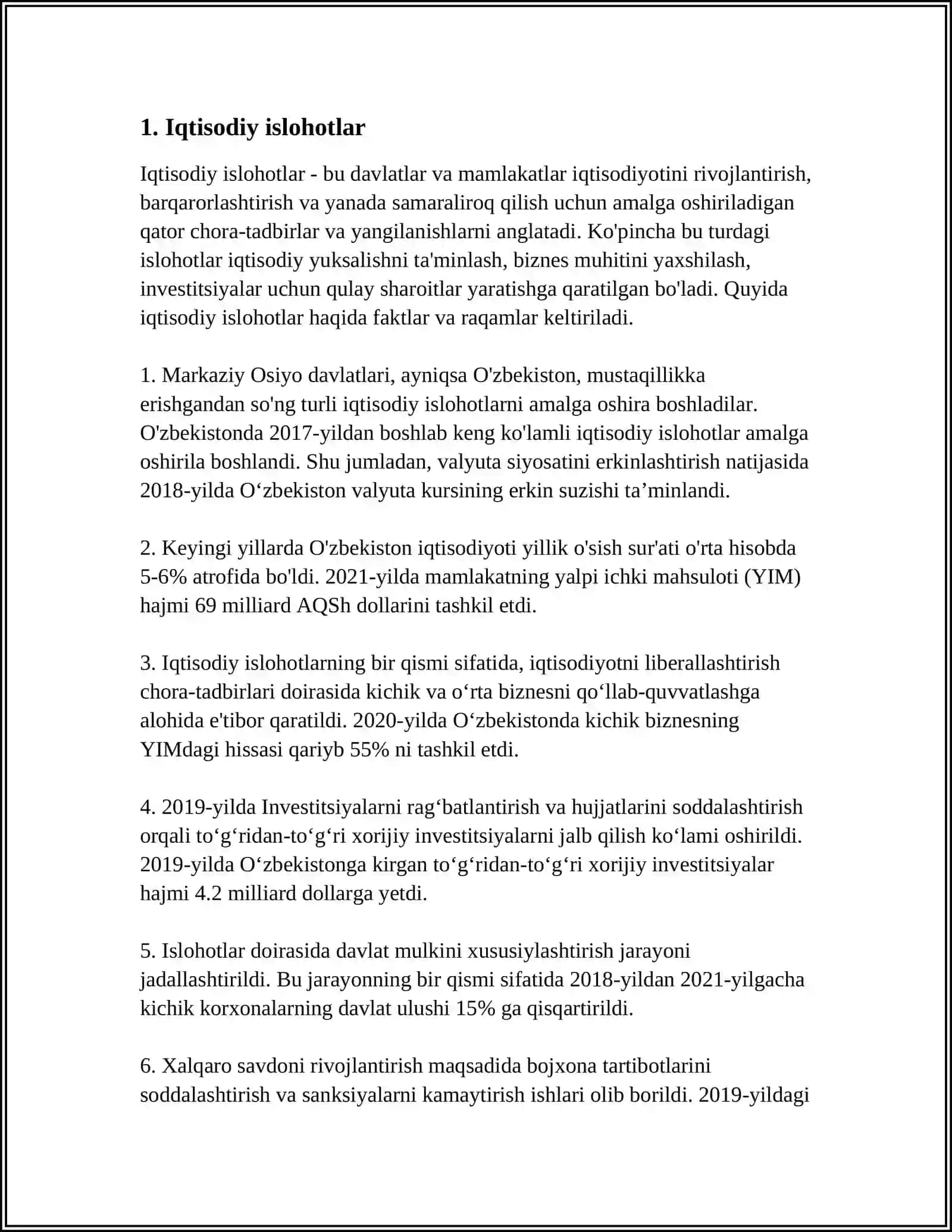 MUSTAQILLIK YILLARIDA DAVLAT BOSHQARUVIDA AMALGA OSHIRILGAN ISLOHOTLAR 3