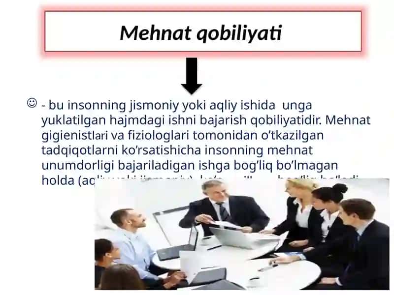 Insonni mehnat faoliyatining fiziologik, gigienik asoslari 3