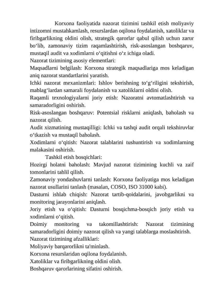 Korxona Iqtisodiyoti va menejmenti 3