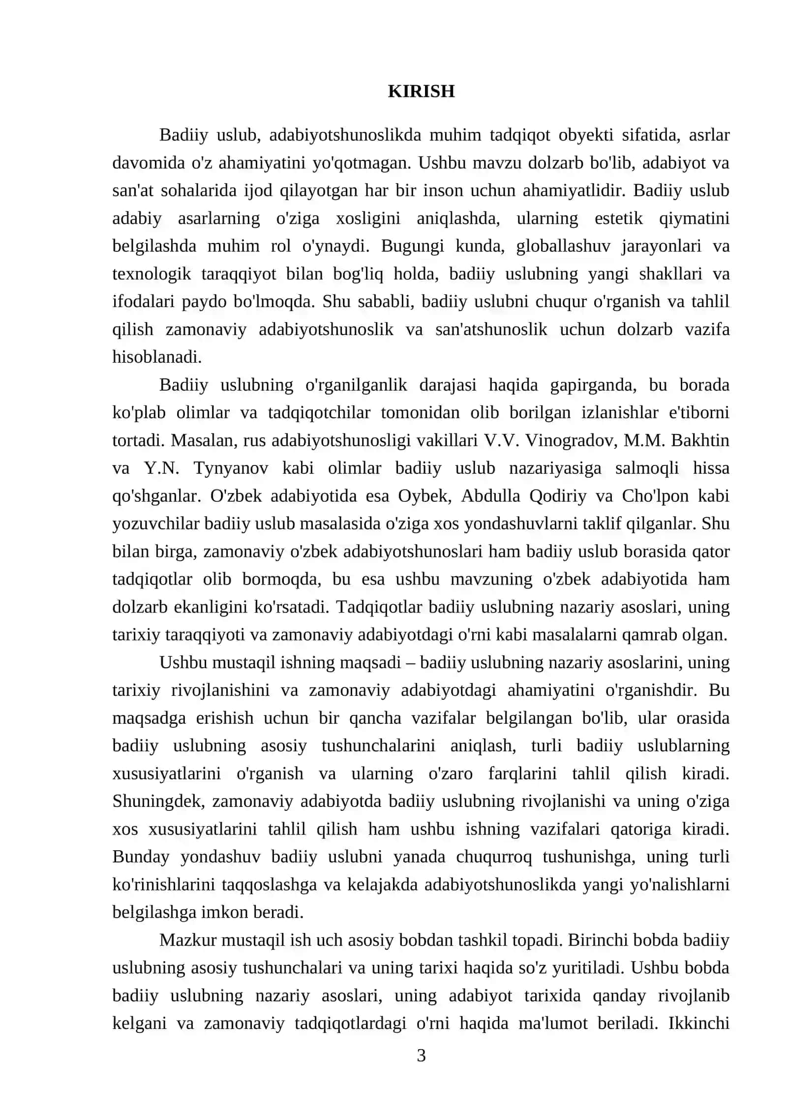 Badiiy uslub va uning xususiyatlari 3