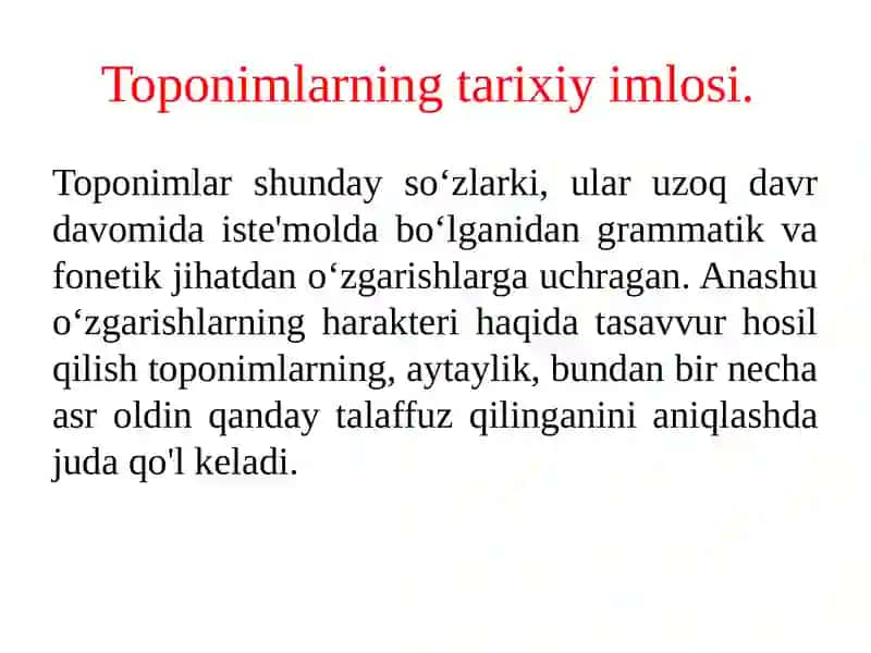 Tarixiy Toponimika 3