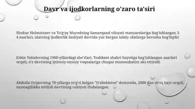 She'riyat Saroyi, Ijodkorlik Qirralari, Hayot va Ijodi 3