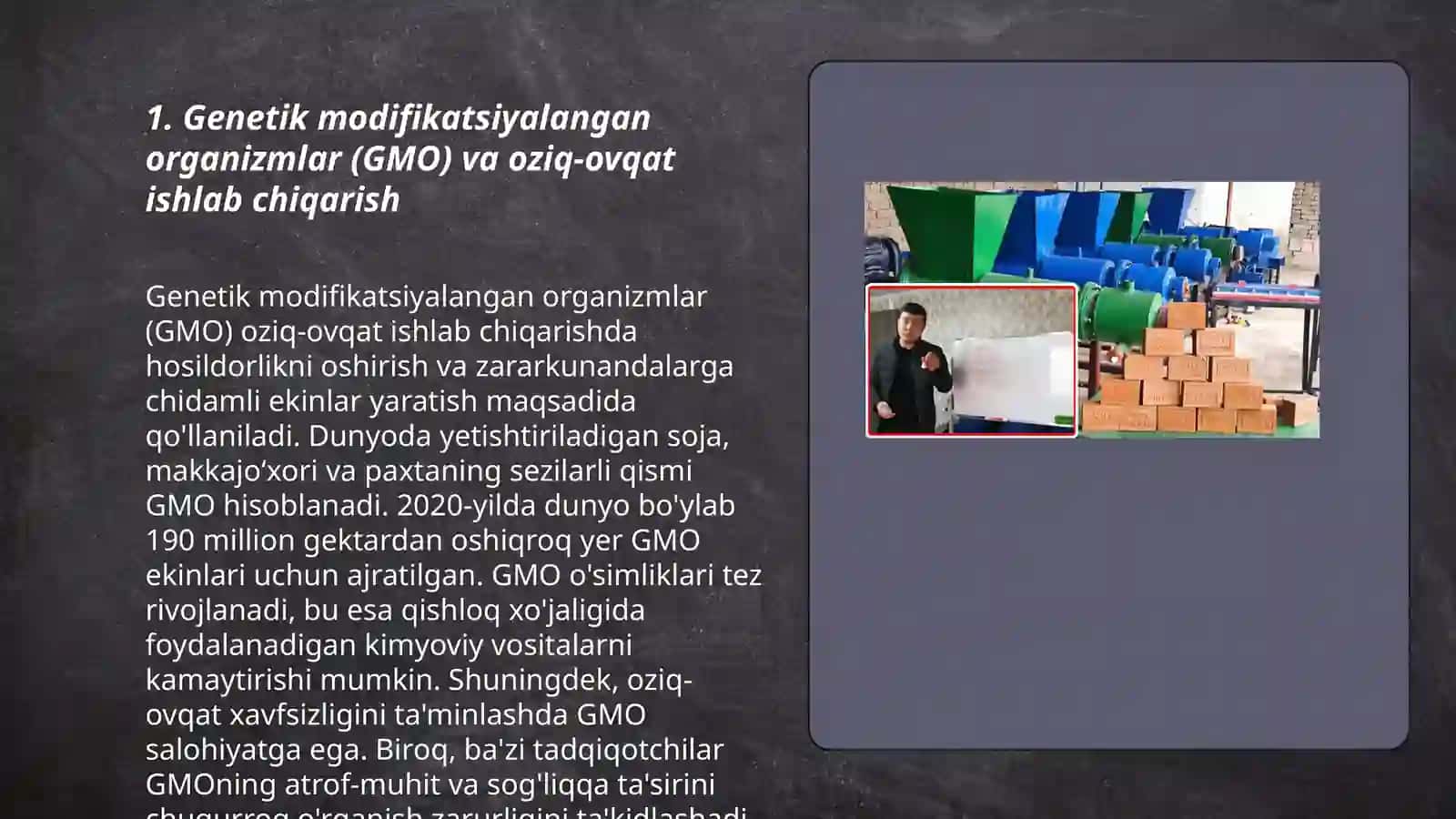 Oziq ovqat va ichimliklar ishlab chiqarish biotexnologiyasi 3
