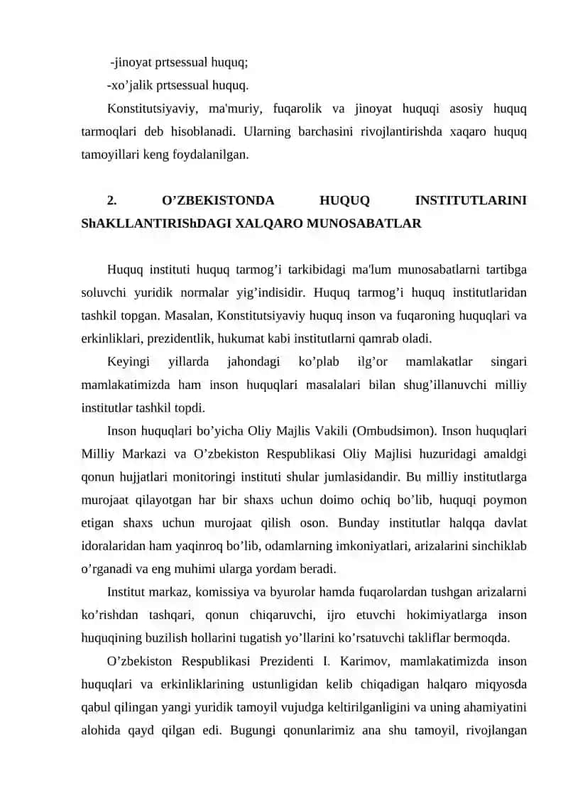 Milliy ( ichki davlat ) va xalqaro huquq munosabatlari 3