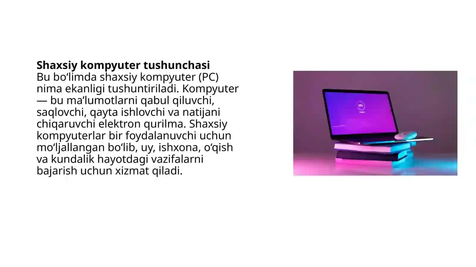 Shaahsiy kompyuterlarning turlari va arxitekturasi 3