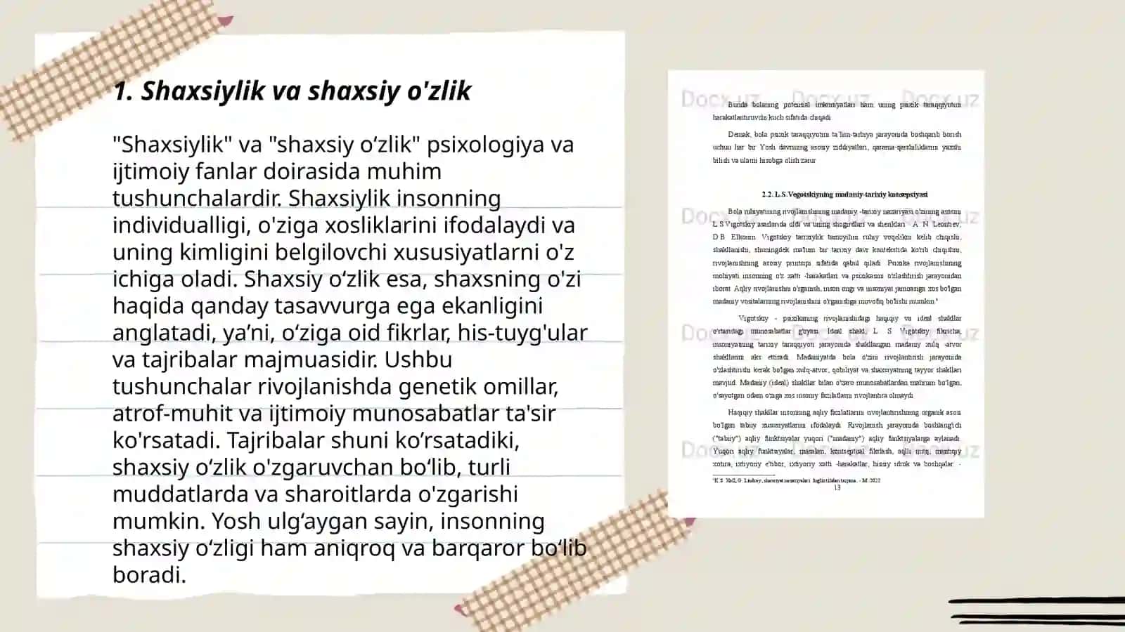 Psixoanalitik nazariyalarda shaxs tuzulmalari 3