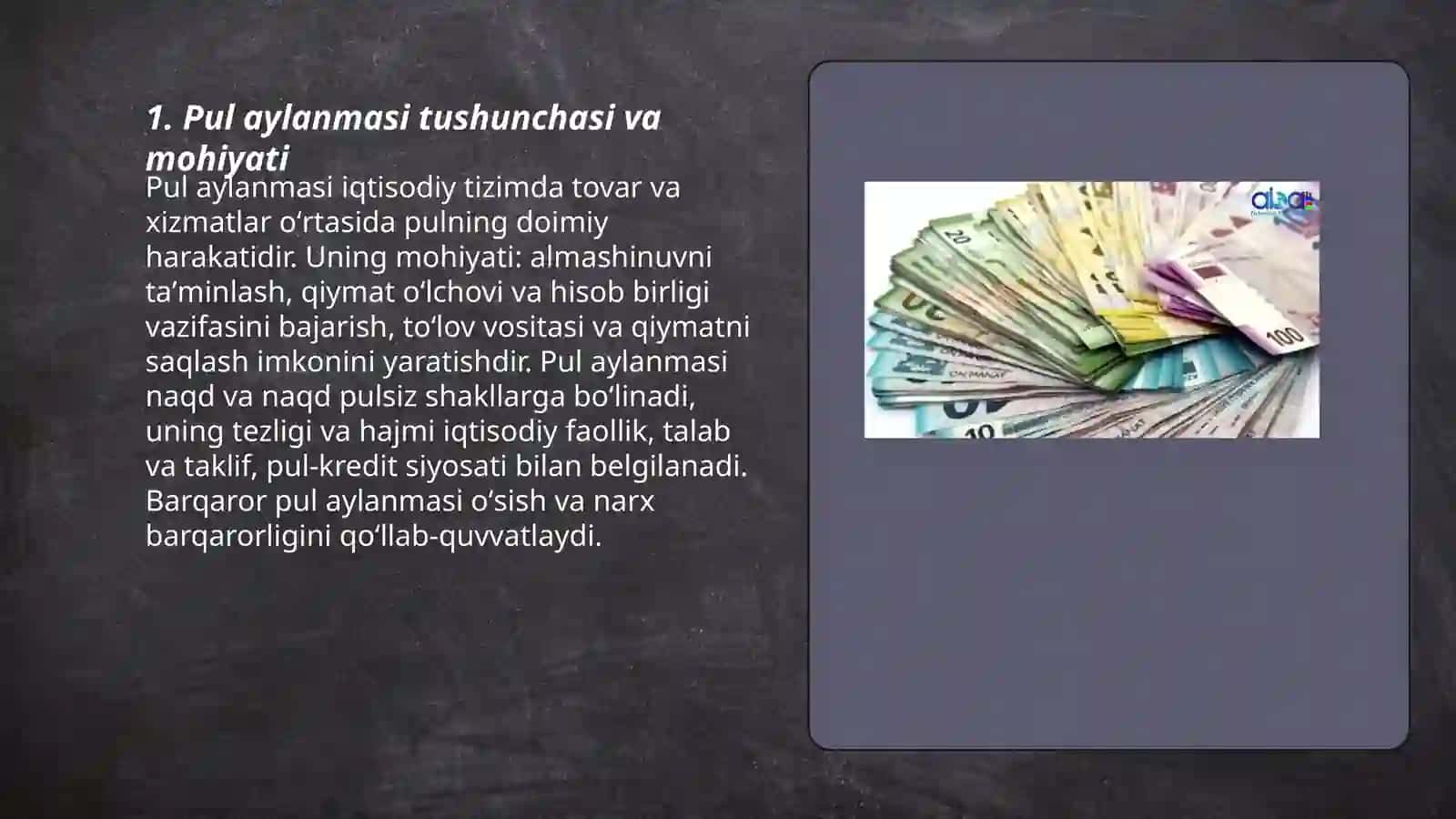 Pul Aylanmasi va uning tarkibi 3