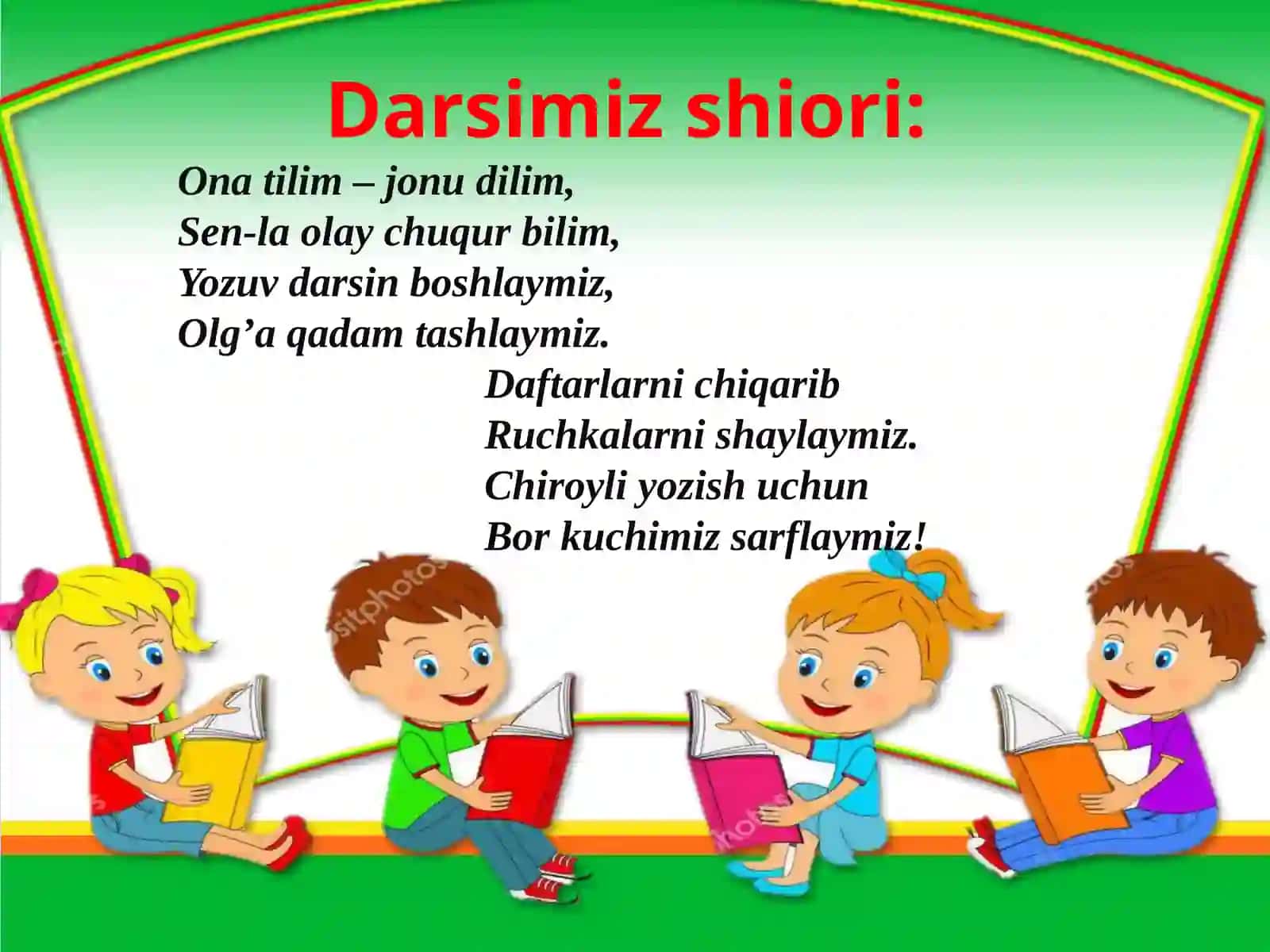 1-sinf ona tili fanidan “Gapning ifoda maqsadiga ko`ra turlari” 171-172-mashqlar mavzusi uchun taqdimoti 3