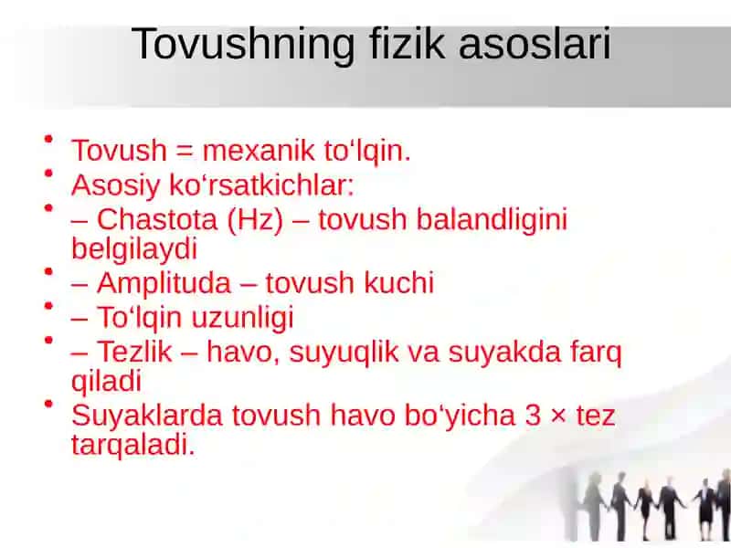 Eshitish biofizikasi elementlari. Ultratovush va uni stomatologiyada qo‘llanilishi 3