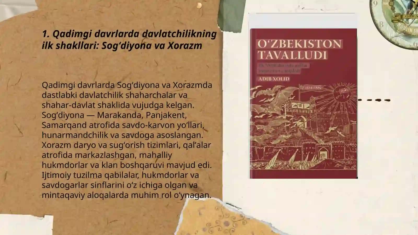 Ozbekiston davlatchiligining shakllanish va taraqqiyot bosqichlari 3