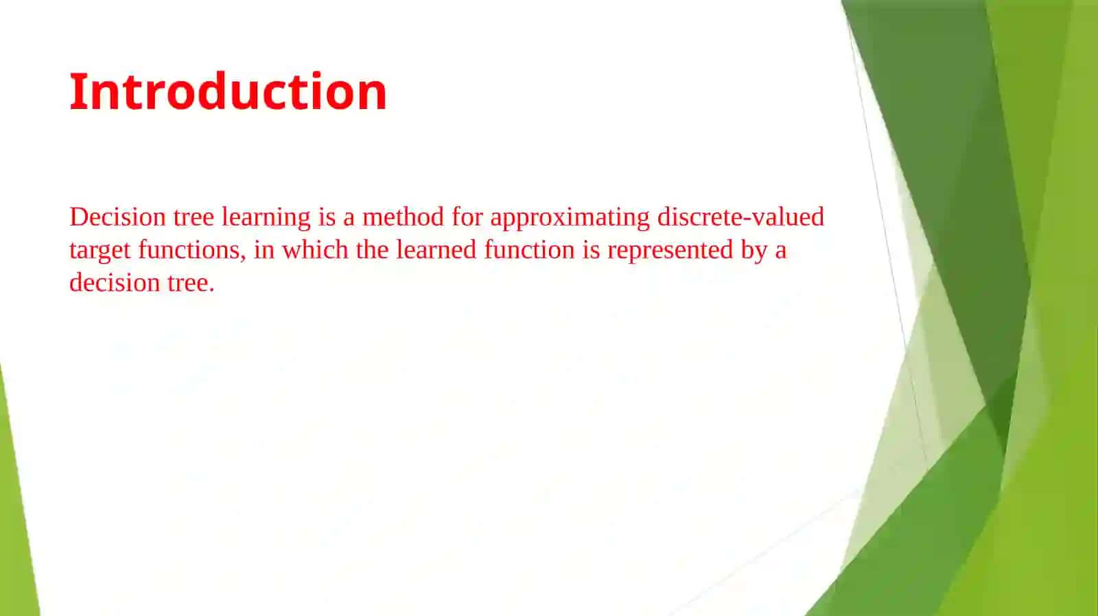 Decision Tree Learning 3