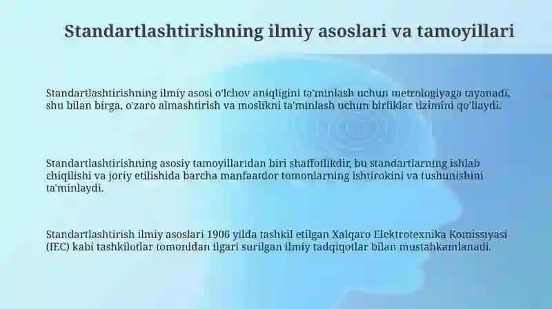 Standartlashtirishning ilmiy asoslari va tamoyillari 3