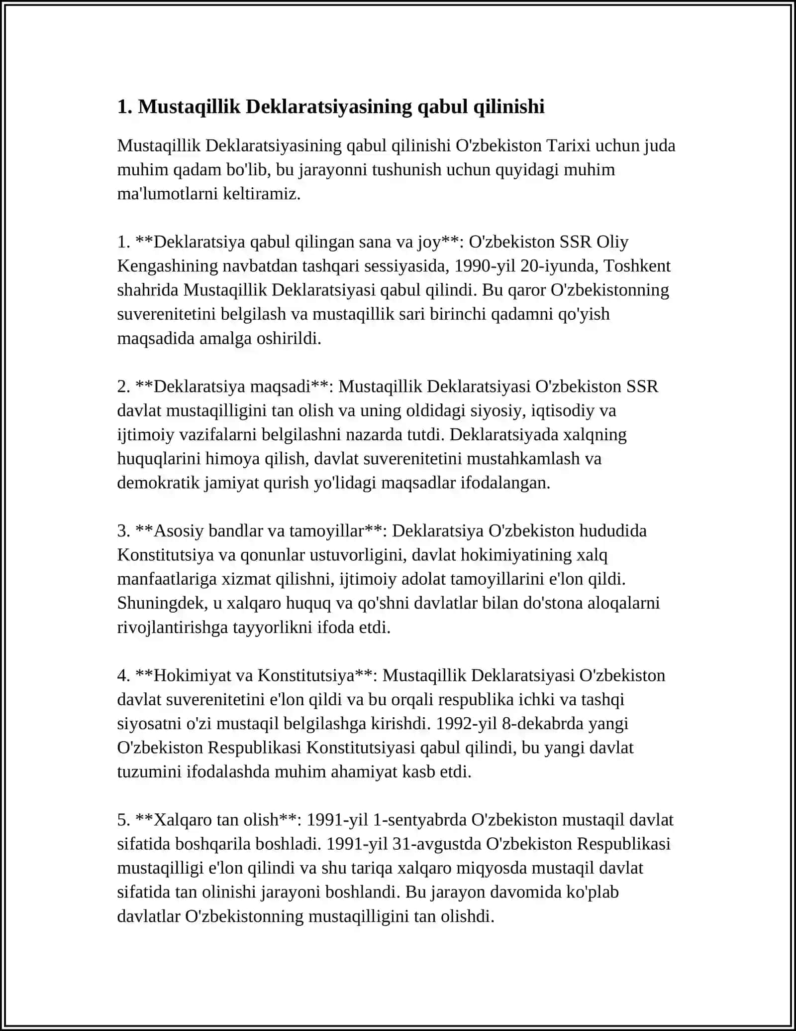 MUSTAQILLIK DEKLARATSIYASI 3