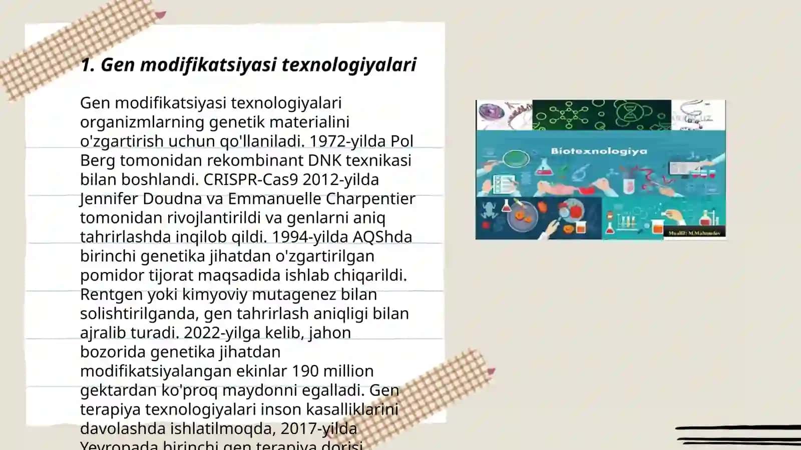 Gen injeneriyasi va biotexnologiya 3