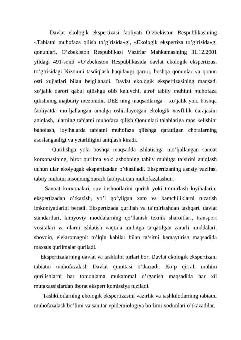 Ekologik Ekspertiza va Ekologik Auditni Tashkil Etish 3