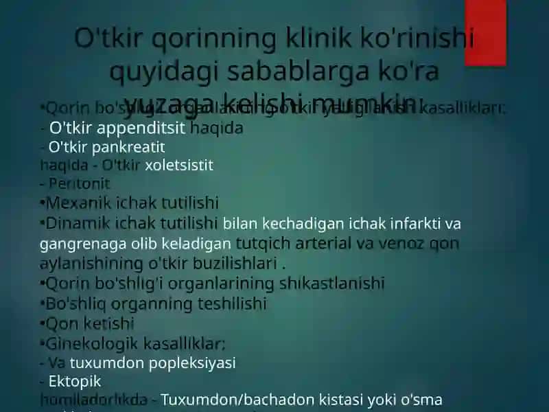 O'tkir qorin 3