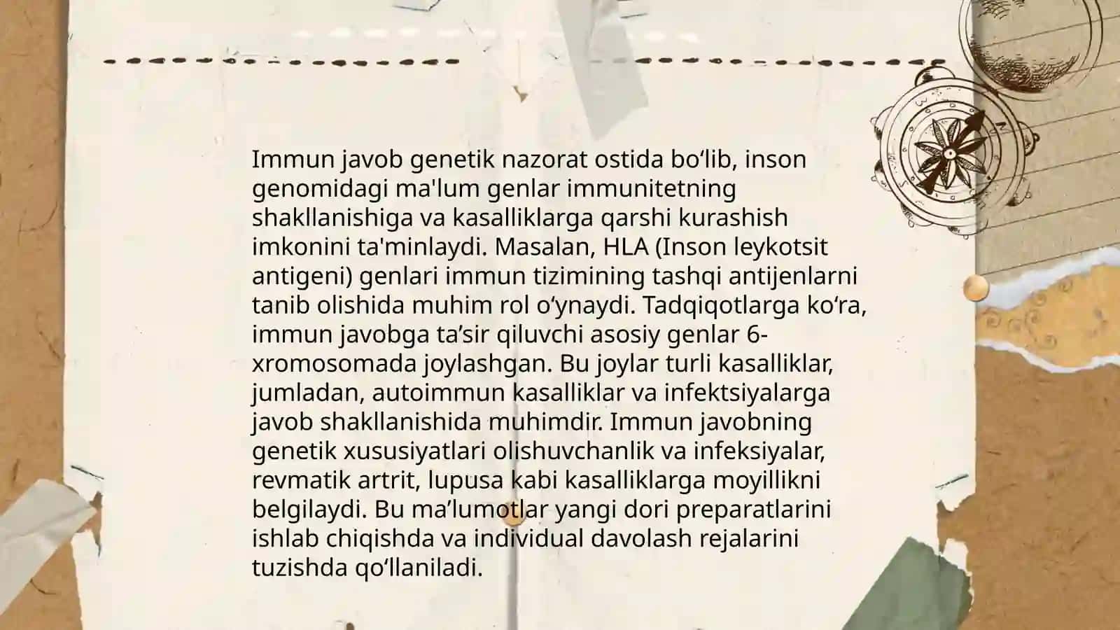 Immun javobning genetik nazorati 3