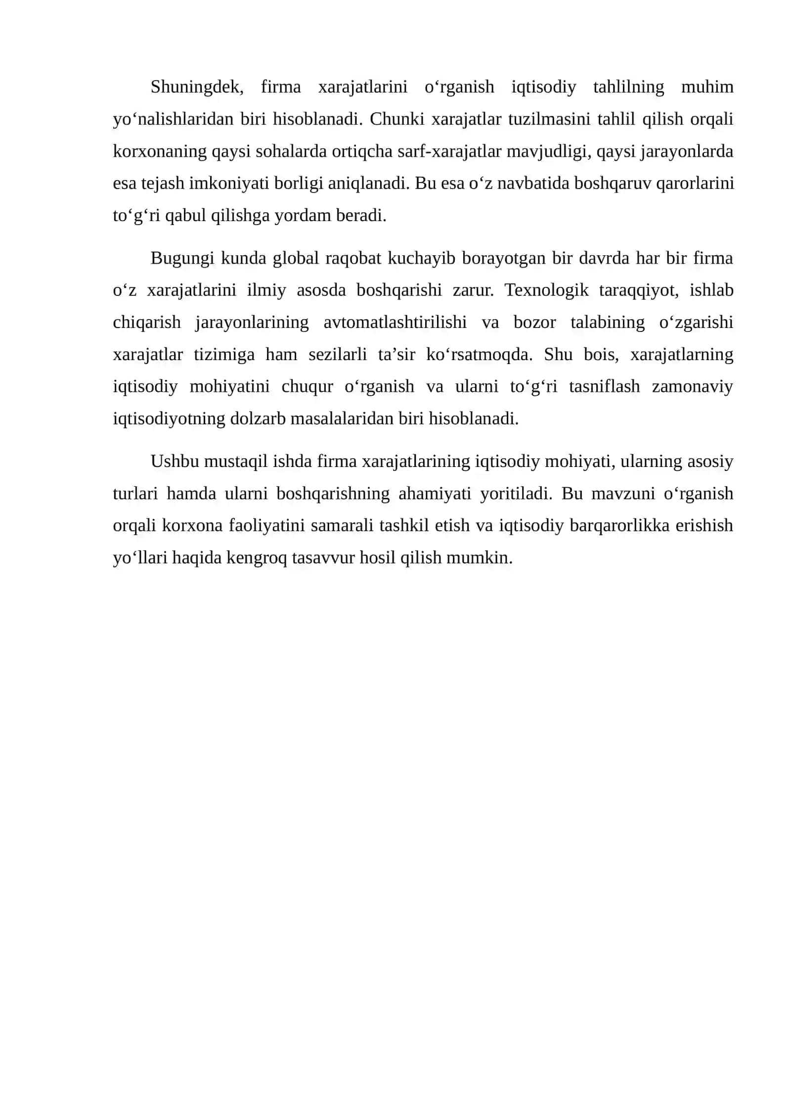 Firma Xarajatlarining Iqtisodiy Mohiyati va Asosiy Tiplari 3