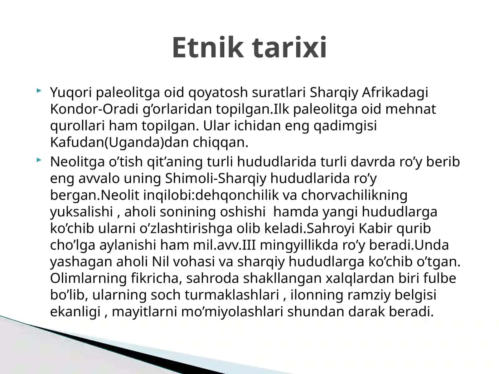 Markaziy Afrika xalqlari ma'naviy madaniyati 3